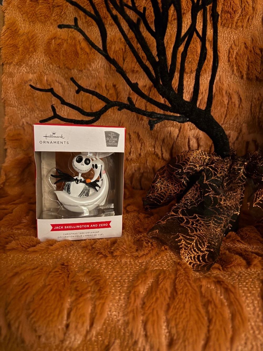 Hallmark Jack Skellington & Zero Nightmare Before Christmas Ornament Boxed